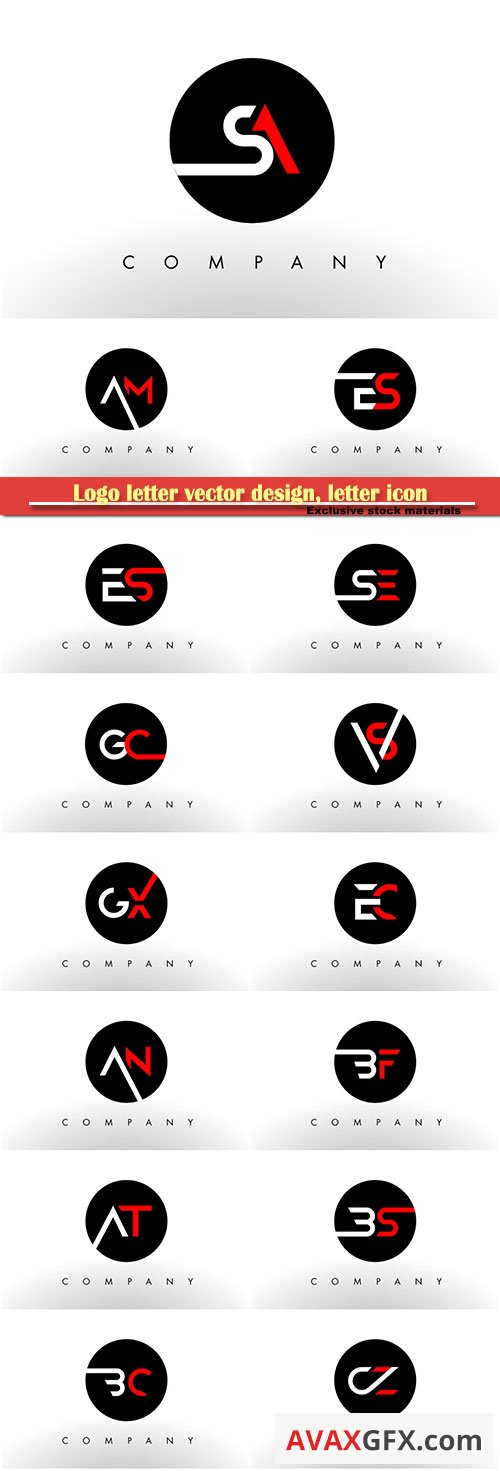 Logo letter vector design, letter icon # 4