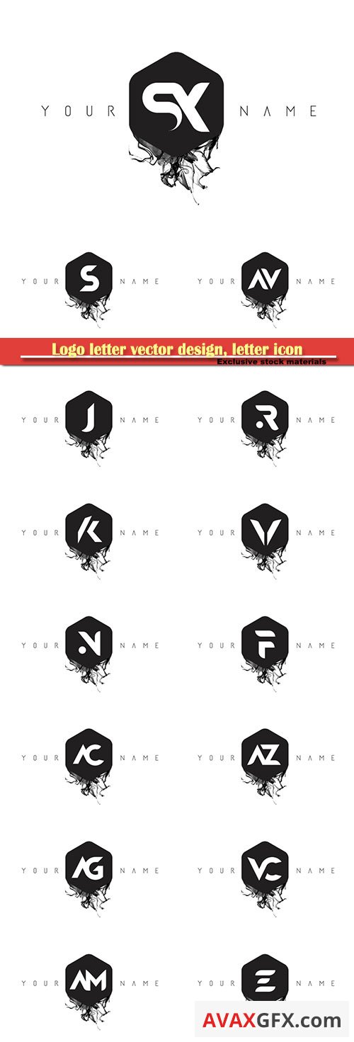 Logo letter vector design, letter icon # 3