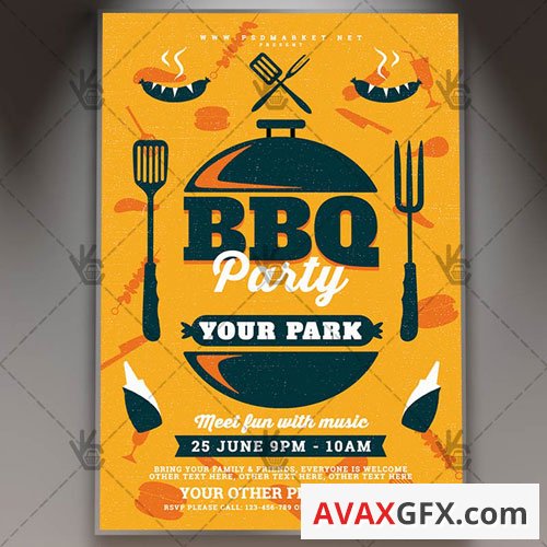 BBQ PARTY FLYER ? PSD TEMPLATE