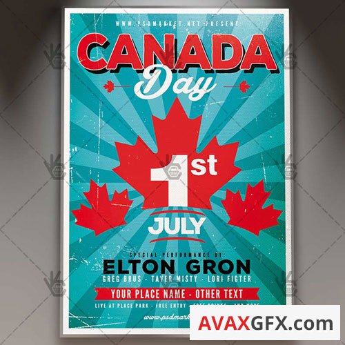 CANADA WEEKEND DAY FLYER ? PSD TEMPLATE