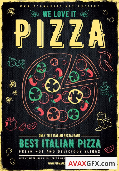 Pizza - Premium flyer psd template