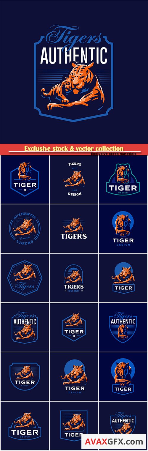 Tiger vector logo design