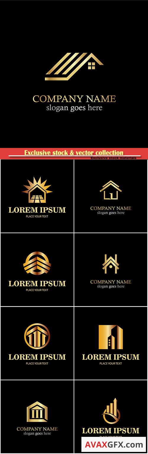 Logo vector template business set # 61