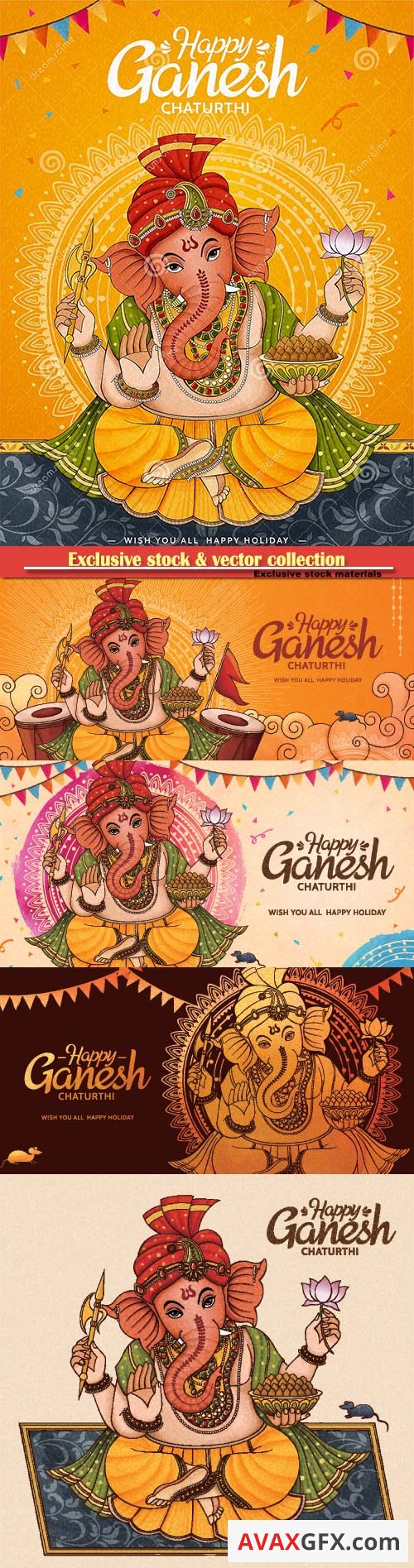 Happy Ganesh Chaturthi poster design