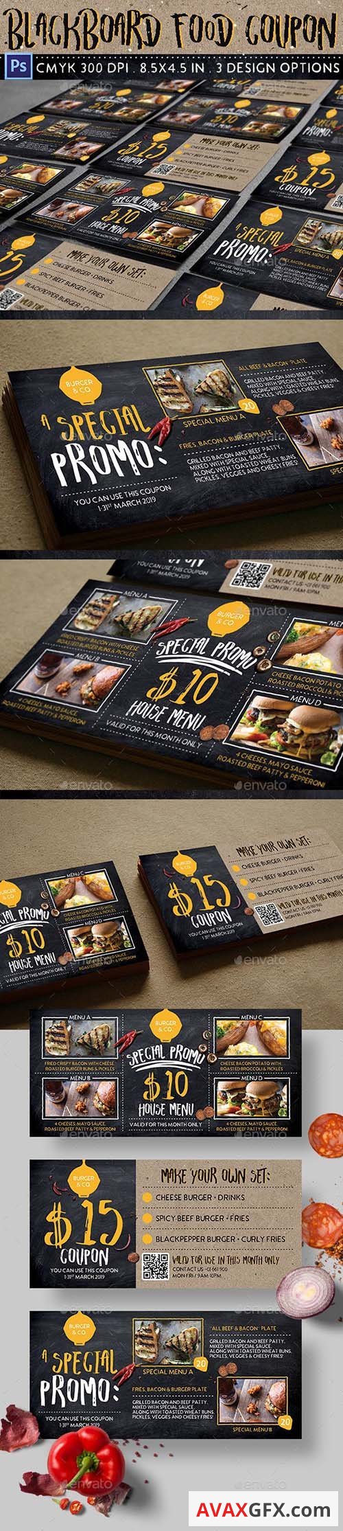 GraphicRiver - Blackboard Food Coupon 21658390