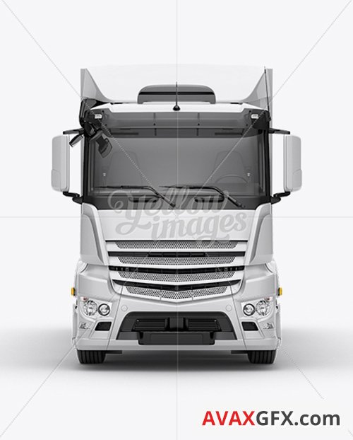 Truck HQ Mockup Front View 10773 Layered PSD