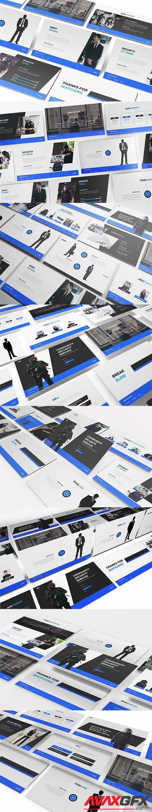 Security Guard Powerpoint, Keynote and Google Slides Template