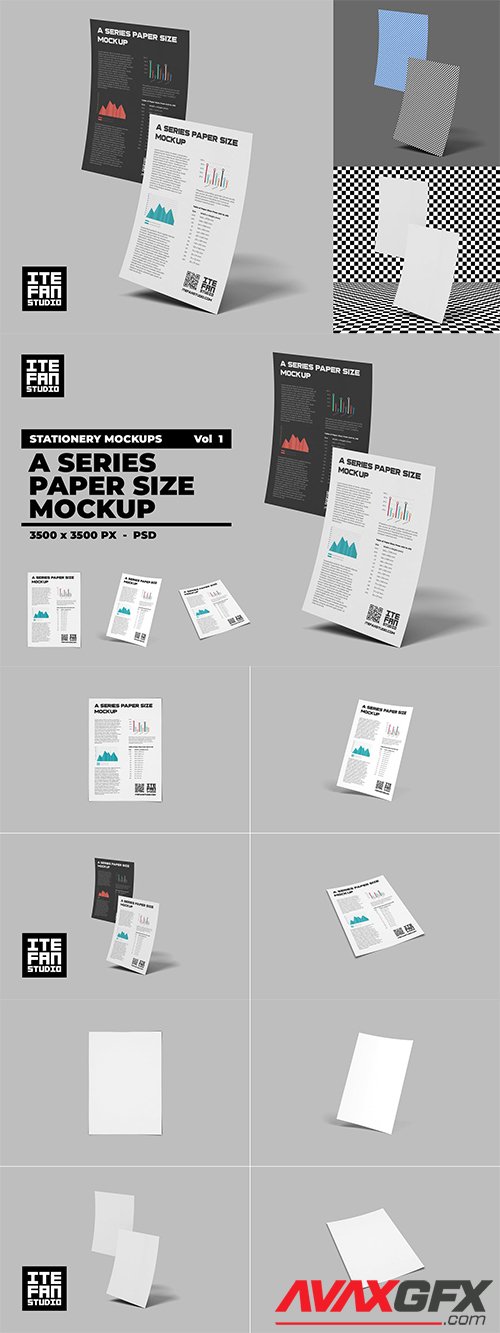 A Series Paper Size Mockup - Vol 1