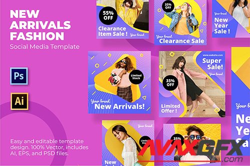 New Arrivals Social Media Template