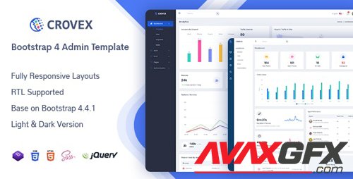 ThemeForest - Crovex v1.0 - Admin & Dashboard Template - 25548354