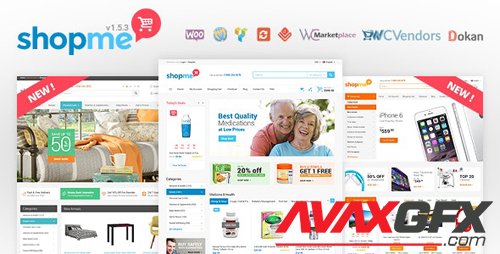 ThemeForest - ShopMe v1.5.3 - Multi Vendor Woocommerce WordPress Theme - 12701244 - NULLED