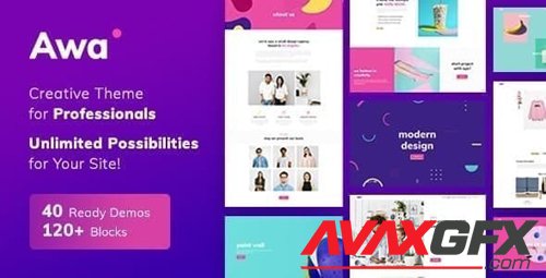 ThemeForest - Awa v1.4.1 - Portfolio WordPress Theme - 21831495