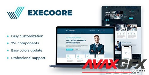 ThemeForest - Execoore v1.4.7 - Technology And Fintech Theme - 23998198