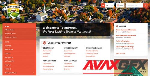 ThemeForest - TownPress v3.3.1 - Municipality WordPress Theme - 11490395