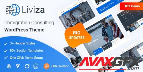 ThemeForest - Liviza v2.0 - Immigration Consulting WordPress Theme - 25612762