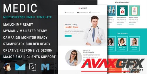 ThemeForest - Medic v1.0 - Multipurpose Responsive Email Template (Update: 1 April 20) - 26164976