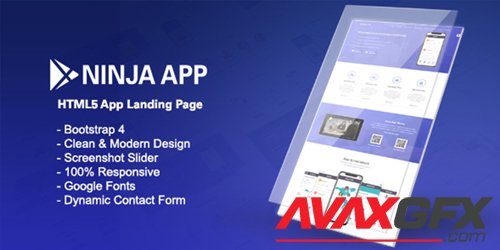 CodeSter - Ninja App v1.0 - App Landing Page HTML - 10332
