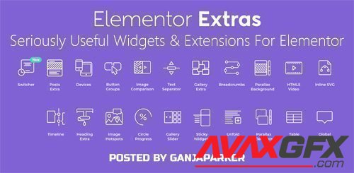 Elementor Extras v2.2.27 - Seriously Useful Widgets & Extensions For Elementor - NULLED