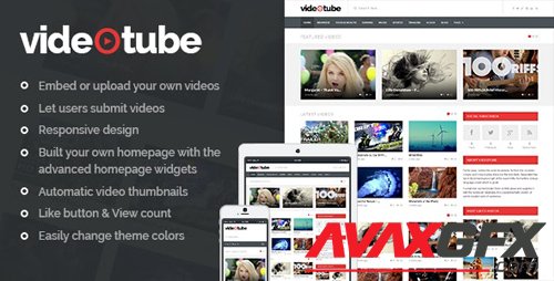 ThemeForest - VideoTube v3.2.8 - A Responsive Video WordPress Theme - 7214445