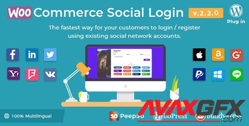 CodeCanyon - WooCommerce Social Login v2.2.0 - WordPress Plugin - 8495883