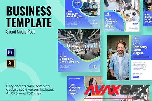 Business Company Social Media Template