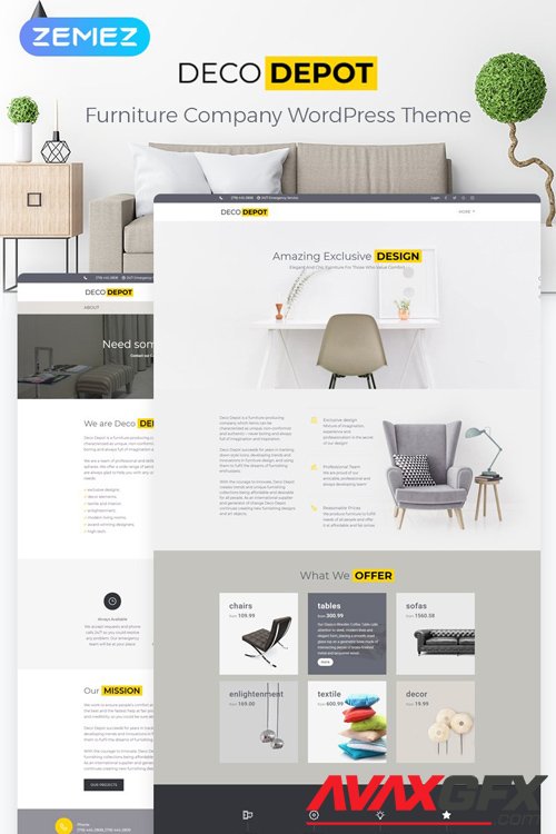 Furniture Company v1.0.0 - WordPress Theme - TM 55460