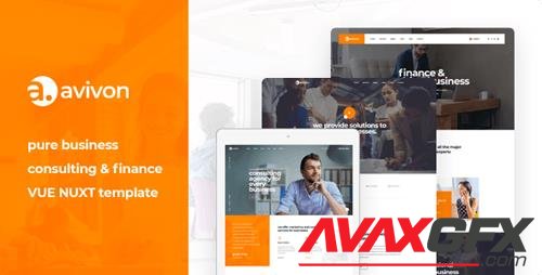 ThemeForest - Avivon v1.0 - Vue Nuxt Business Consulting & Finance Template - 26505221