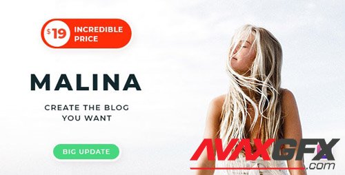 ThemeForest - Malina v1.9.3 - Personal WordPress Blog Theme - 23030474