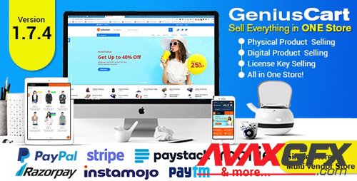 CodeCanyon - GeniusCart v1.7.4 - Single or Multivendor Ecommerce System with Physical and Digital Product Marketplace - 24089099 - NULLED
