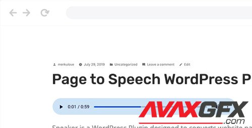 CodeCanyon - Speaker v2.1.2 - Page to Speech Plugin for WordPress - 24336046