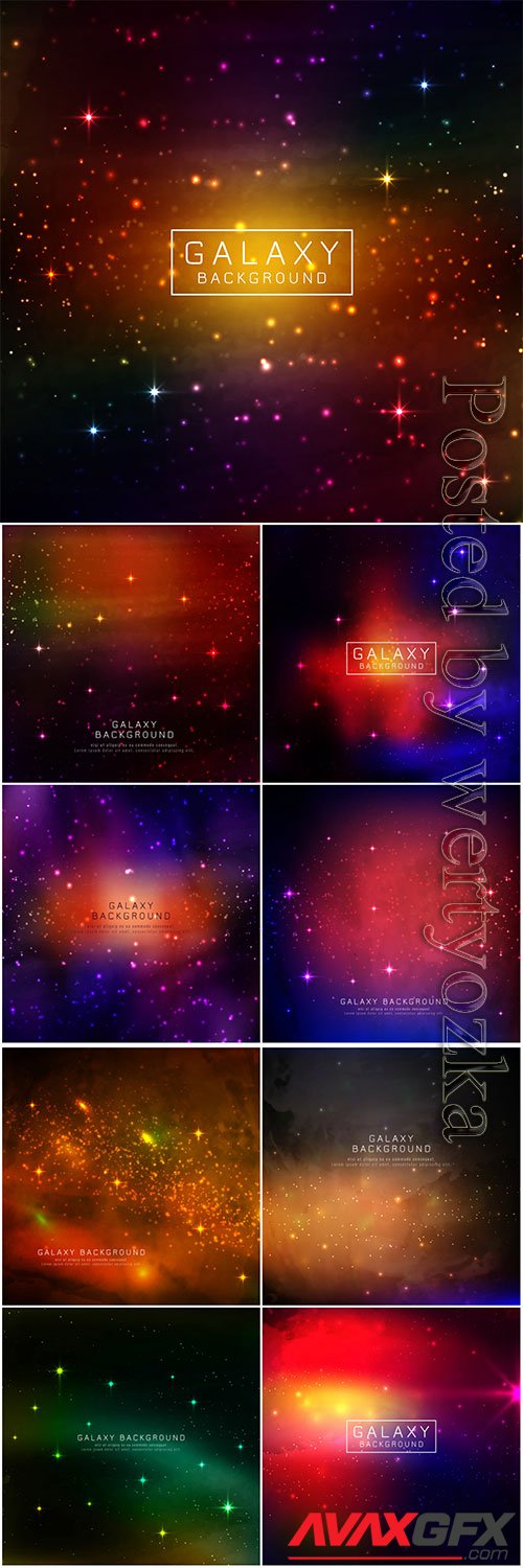 Abstarct modern galaxy vector background