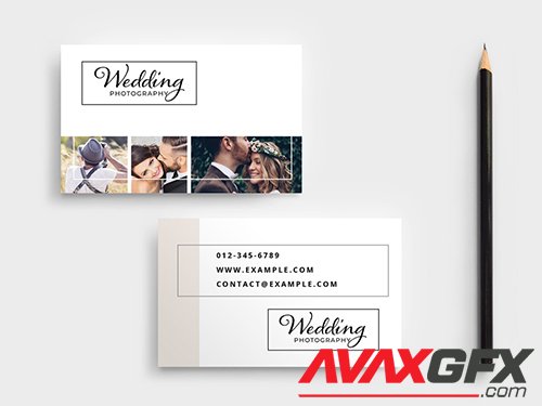 Wedding Photographer Business Card Layout 341104301