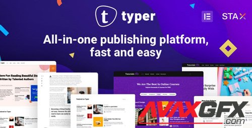 ThemeForest - Typer v1.7.2 - Amazing Blog and Multi Author Publishing Theme - 24818607