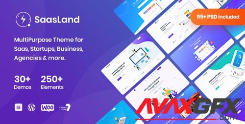 ThemeForest - Saasland v3.1.1 - MultiPurpose WordPress Theme for Startup Business - 23362980 - NULLED