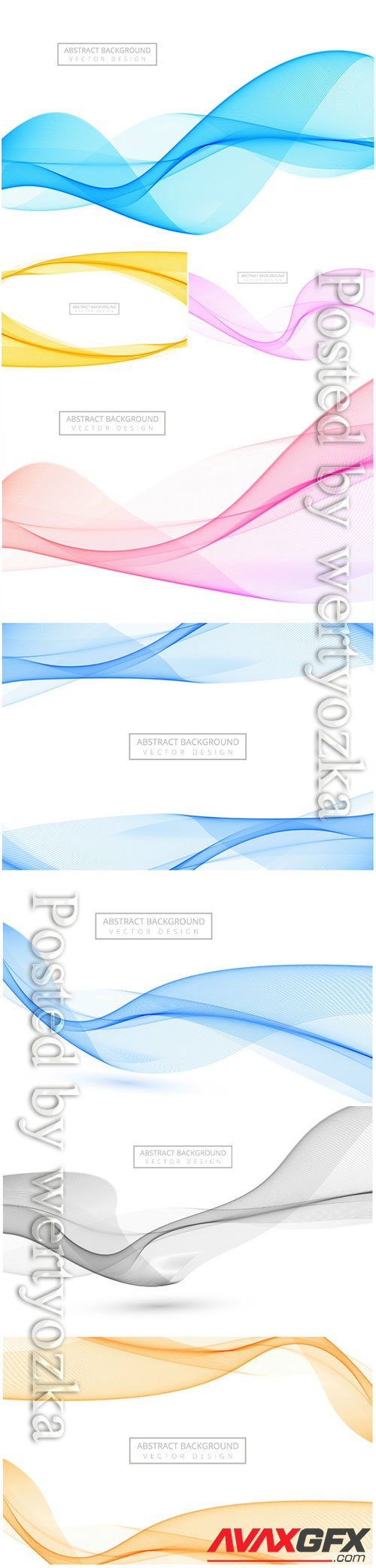 Abstract stylish vector wave background