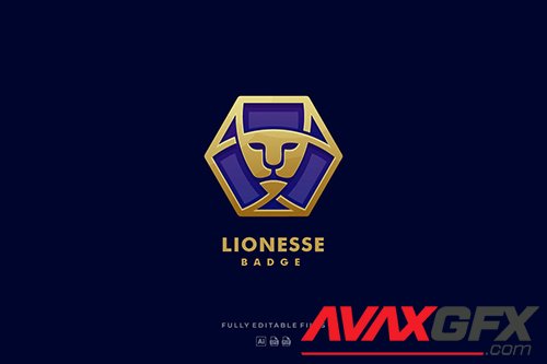 Lion Luxury Badge Logo