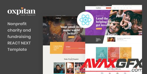 ThemeForest - Oxpitan v1.0 - React Next Nonprofit Charity and Fundraising Template - 26397841