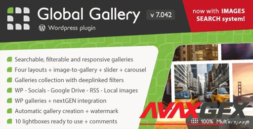 CodeCanyon - Global Gallery v7.042 - Wordpress Responsive Gallery - 3310108