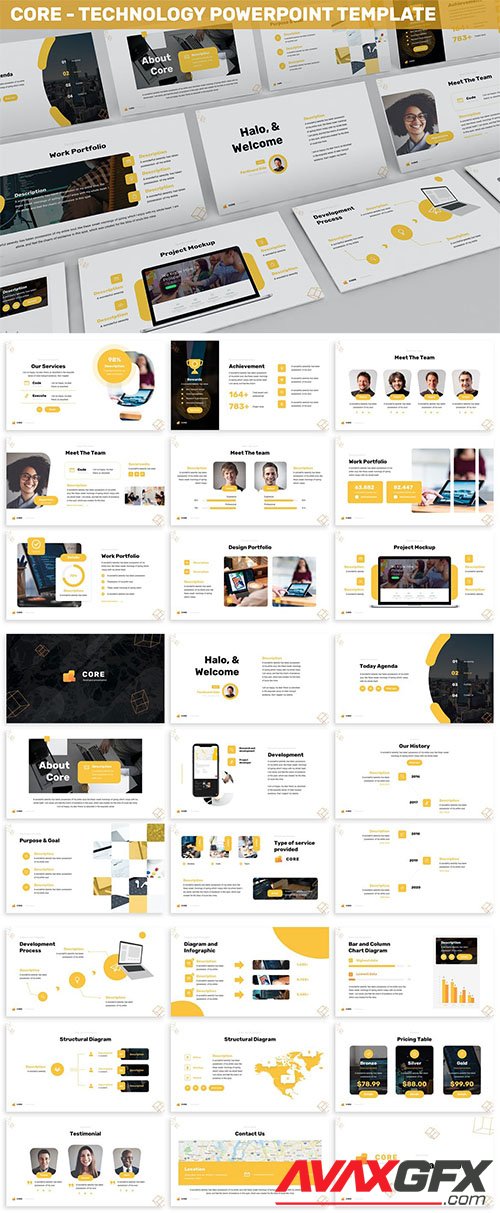 Core - Technology Powerpoint Template