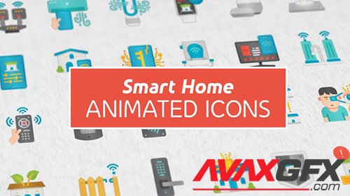 Videohive - Smart Home Modern Flat Animated Icons 26444414