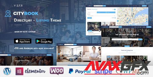 ThemeForest - CityBook v2.4.2 - Directory & Listing WordPress Theme - 21694727