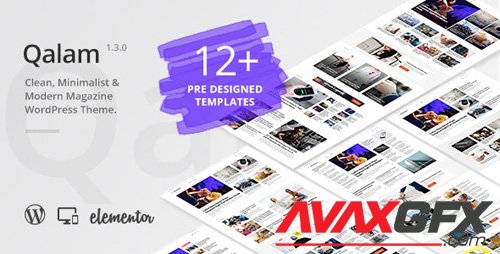 ThemeForest - Qalam v1.3.0 - NewsPaper and Magazine WordPress Theme - 24021107