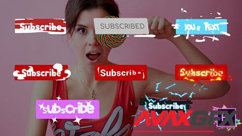 Videohive - Subscribe Buttons | Premiere Pro MOGRT 26570093