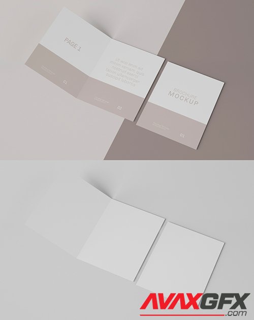 Business Bifold Brochure Mockup 343942180