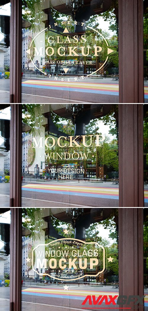 Window Glass Logo Mockup 343976053