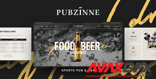 ThemeForest - Pubzinne v1.0.0 - Sports Bar WordPress Theme - 26405573