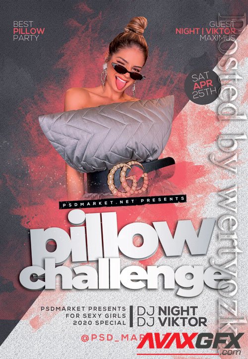 Pillow challenge - Premium flyer psd template