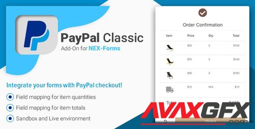 CodeCanyon - PayPal for NEX-Forms v7.5.12.1 - 12311864