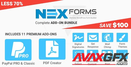 CodeCanyon - Add-on Bundle for NEX-Forms v7.5.12 - WordPress Form Builder - 20370583