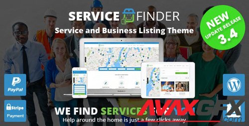 ThemeForest - Service Finder v3.4 - Provider and Business Listing WordPress Theme - 15208793